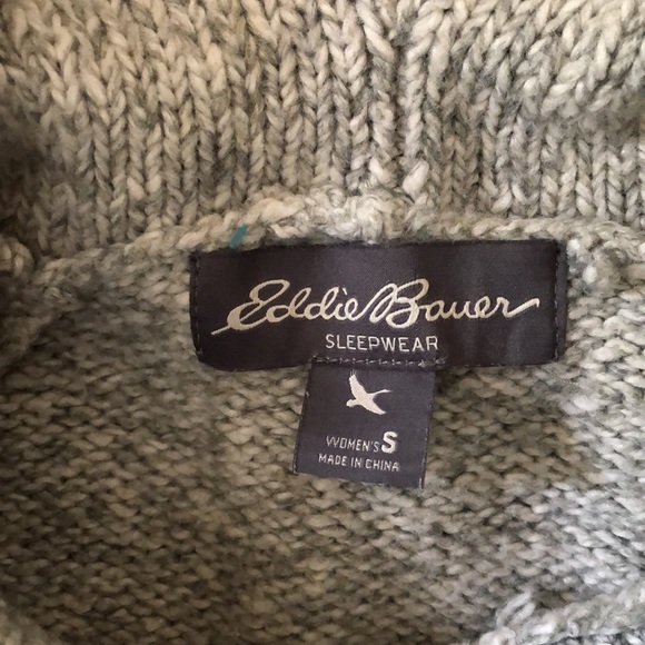 Eddie Bauer Cowl neck Gray Sweater szS - Picture 3 of 8